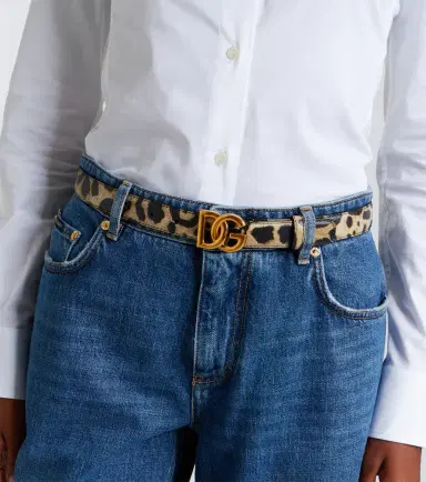 Dolce & Gabbana DG leopard-print leather belt | Thumbnail 3