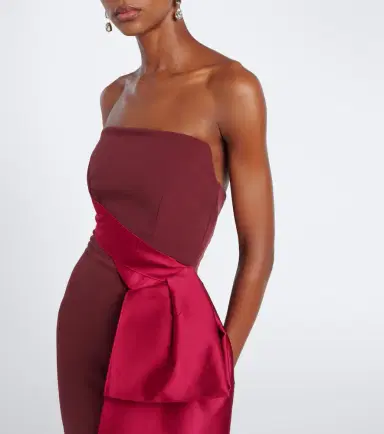 Roland Mouret Draped crêpe bustier gown | Thumbnail 5 Roland Mouret Draped crêpe bustier gown | Thumbnail 5