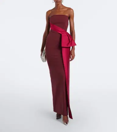 Roland Mouret Draped crêpe bustier gown | Thumbnail 6 Roland Mouret Draped crêpe bustier gown | Thumbnail 6