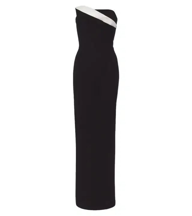 Roland Mouret Draped bustier gown