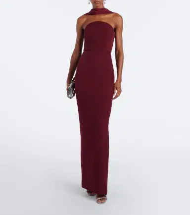 Roland Mouret Scarf-detail bustier gown | Thumbnail 3