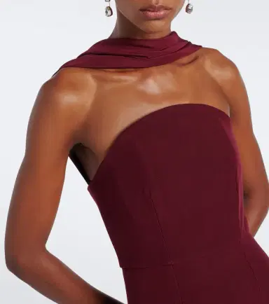 Roland Mouret Scarf-detail bustier gown | Thumbnail 4