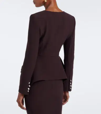 Roland Mouret Peplum crêpe jacket | Thumbnail 2 Roland Mouret Peplum crêpe jacket | Thumbnail 2