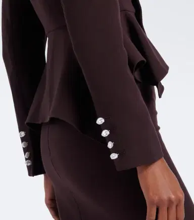 Roland Mouret Peplum crêpe jacket | Thumbnail 3 Roland Mouret Peplum crêpe jacket | Thumbnail 3