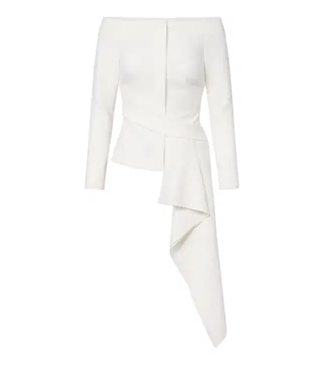 Roland Mouret Asymmetric off-shoulder crêpe jacket