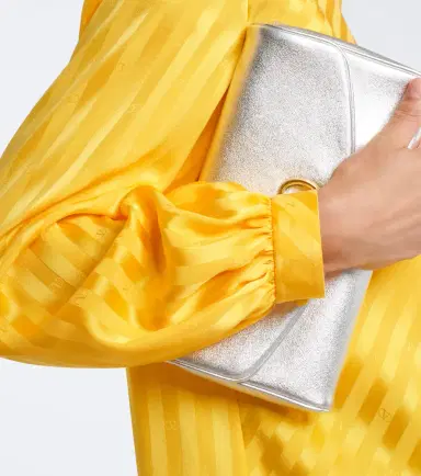 Valentino VLogo striped silk jacquard blouse | Thumbnail 7 Valentino VLogo striped silk jacquard blouse | Thumbnail 7