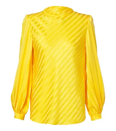 Valentino VLogo striped silk jacquard blouse | Thumbnail 1 Valentino VLogo striped silk jacquard blouse | Thumbnail 1