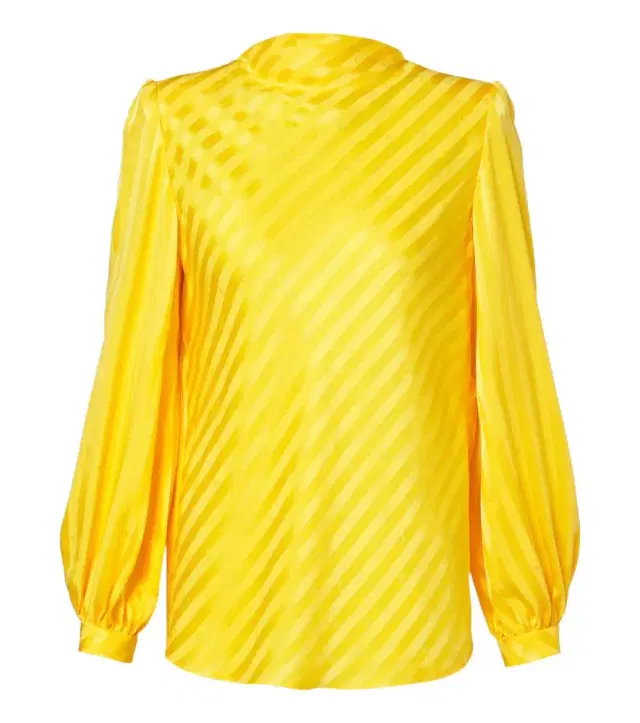 Valentino VLogo striped silk jacquard blouse