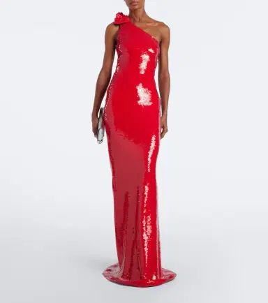 David Koma Sequined one-shoulder gown | Thumbnail 3