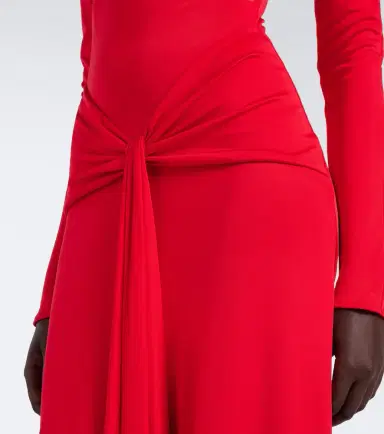 David Koma Draped floral-appliqué gown | Thumbnail 3