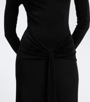 David Koma Draped floral-appliqué gown | Thumbnail 4