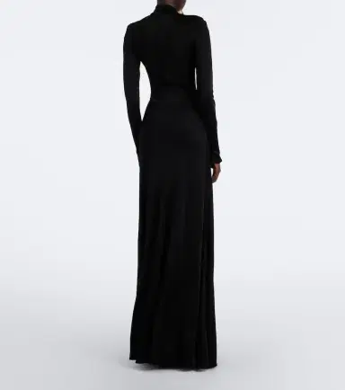 David Koma Draped floral-appliqué gown | Thumbnail 5