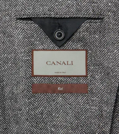 Canali Herringbone wool and cashmere blazer | Thumbnail 2 Canali Herringbone wool and cashmere blazer | Thumbnail 2