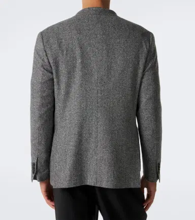 Canali Herringbone wool and cashmere blazer | Thumbnail 4 Canali Herringbone wool and cashmere blazer | Thumbnail 4