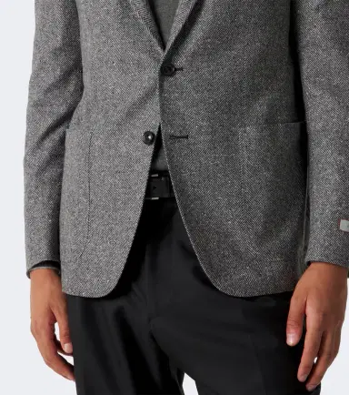 Canali Herringbone wool and cashmere blazer | Thumbnail 7 Canali Herringbone wool and cashmere blazer | Thumbnail 7