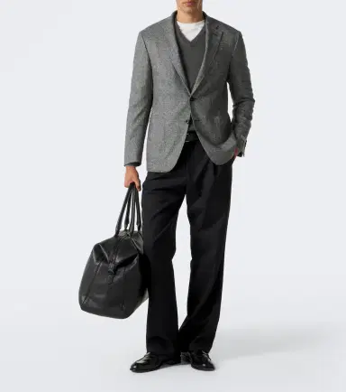 Canali Herringbone wool and cashmere blazer | Thumbnail 8 Canali Herringbone wool and cashmere blazer | Thumbnail 8