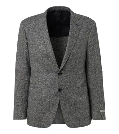 Canali Herringbone wool and cashmere blazer | Thumbnail 1 Canali Herringbone wool and cashmere blazer | Thumbnail 1
