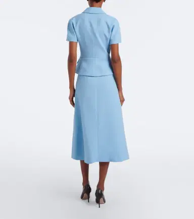 Emilia Wickstead Alexina wool crêpe midi dress | Thumbnail 2 Emilia Wickstead Alexina wool crêpe midi dress | Thumbnail 2