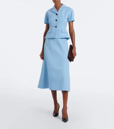 Emilia Wickstead Alexina wool crêpe midi dress | Thumbnail 4 Emilia Wickstead Alexina wool crêpe midi dress | Thumbnail 4