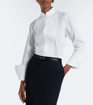 Tom Ford Cotton twill tuxedo shirt | Thumbnail 3