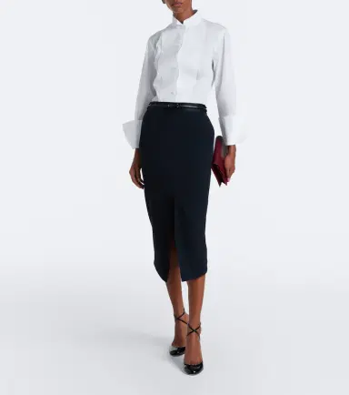 Tom Ford Cotton twill tuxedo shirt | Thumbnail 5