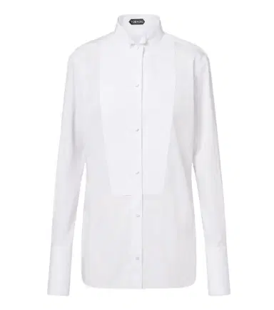 Tom Ford Cotton twill tuxedo shirt | Thumbnail 1