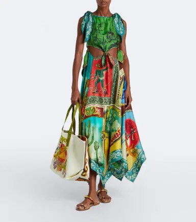 ALÉMAIS Alémais Island Cove printed cotton canvas tote bag | Thumbnail 2