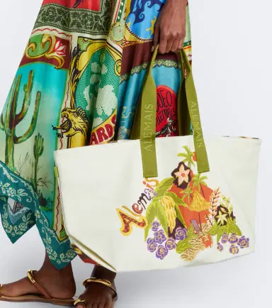 ALÉMAIS Alémais Island Cove printed cotton canvas tote bag | Thumbnail 4