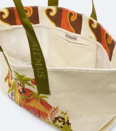 ALÉMAIS Alémais Island Cove printed cotton canvas tote bag | Thumbnail 6