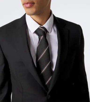Brioni Striped silk jacquard tie | Thumbnail 3 Brioni Striped silk jacquard tie | Thumbnail 3