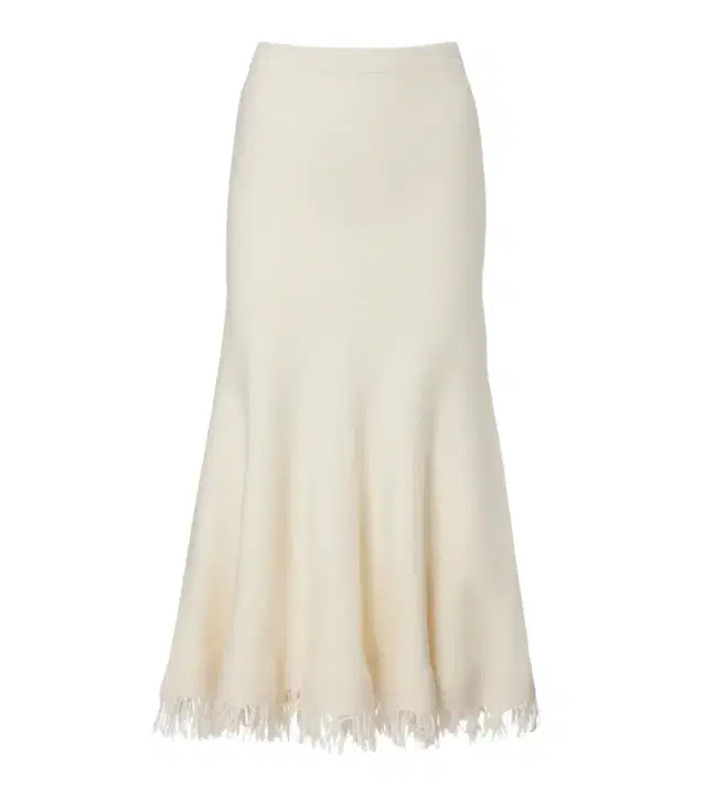 Bottega Veneta Fringed wool midi skirt
