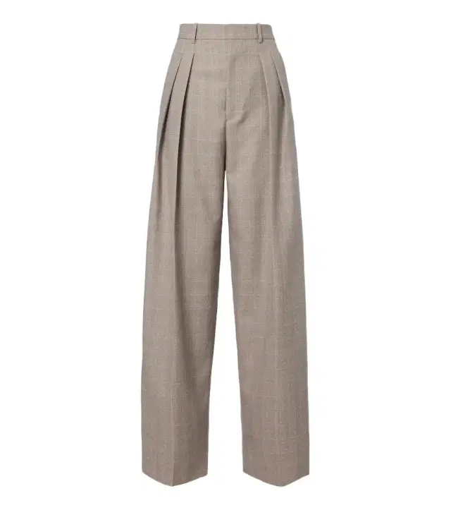 Bottega Veneta Prince of Wales check wool wide-leg pants