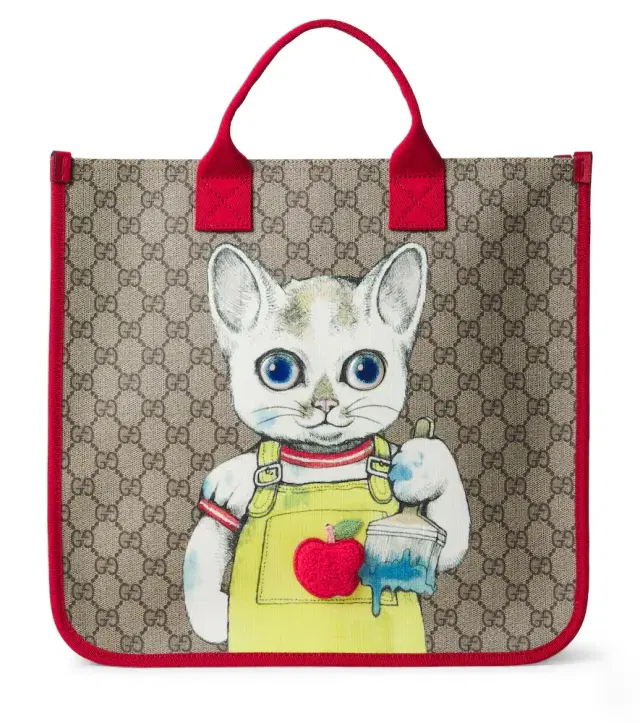 Gucci Kids GG canvas printed tote bag
