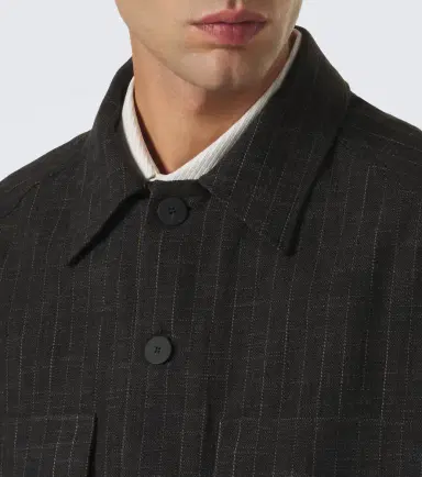 Studio Nicholson Kelver striped cotton and wool-blend jacket | Thumbnail 2