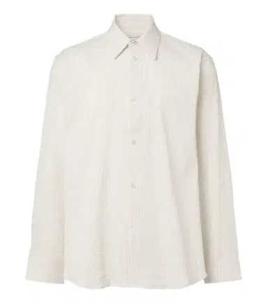 Studio Nicholson View striped cotton and linen shirt | Thumbnail 1