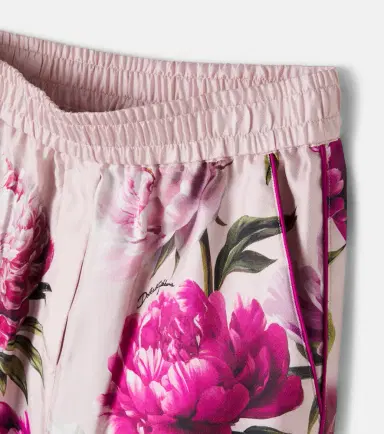 Dolce & Gabbana Kids Floral silk twill wide-leg pants | Thumbnail 3