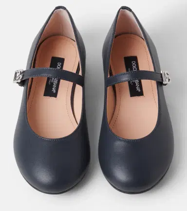 Dolce & Gabbana Kids DG leather Mary Jane flats | Thumbnail 2 Dolce & Gabbana Kids DG leather Mary Jane flats | Thumbnail 2