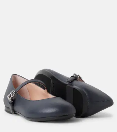 Dolce & Gabbana Kids DG leather Mary Jane flats | Thumbnail 5 Dolce & Gabbana Kids DG leather Mary Jane flats | Thumbnail 5