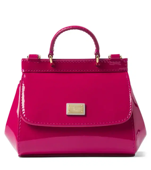 Dolce & Gabbana Kids Patent leather top-handle bag