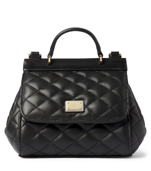 Dolce & Gabbana Kids Quilted leather top-handle bag
