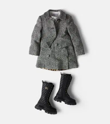 Dolce & Gabbana Kids DG quilted leather lace-up boots | Thumbnail 6