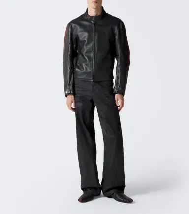 Gucci Web Stripe leather slip-on shoes | Thumbnail 2 Gucci Web Stripe leather slip-on shoes | Thumbnail 2