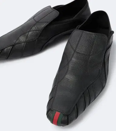 Gucci Web Stripe leather slip-on shoes | Thumbnail 3 Gucci Web Stripe leather slip-on shoes | Thumbnail 3