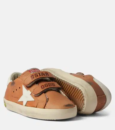 Golden Goose Kids Old School leather sneakers | Thumbnail 4
