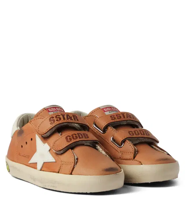 Golden Goose Kids Old School leather sneakers