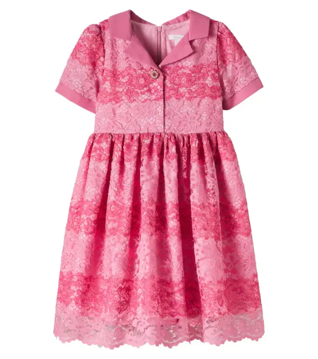 Embellished lace dress