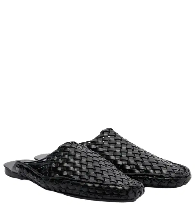 The Row Woven leather mules