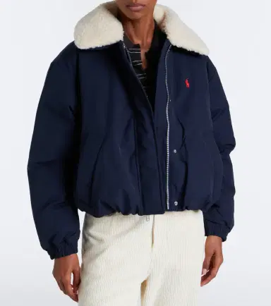 Polo Ralph Lauren Teddy-trimmed technical down jacket | Thumbnail 4 Polo Ralph Lauren Teddy-trimmed technical down jacket | Thumbnail 4