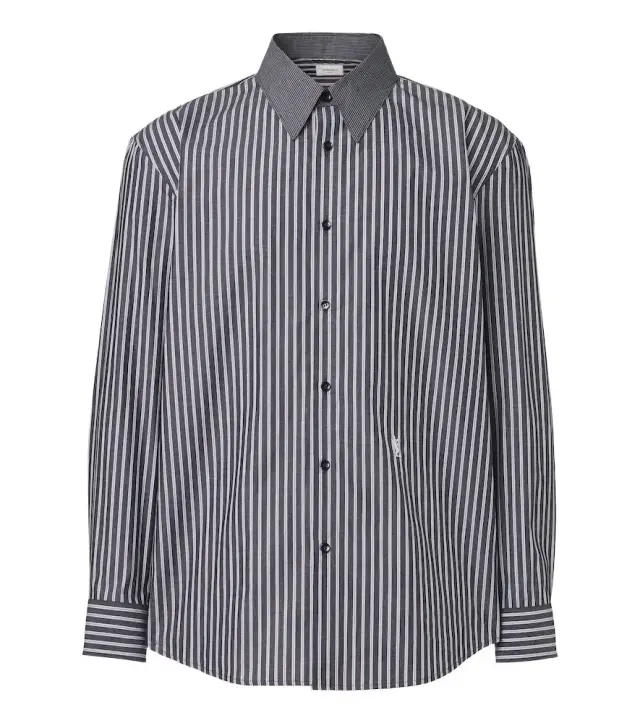 Saint Laurent Striped cotton poplin shirt