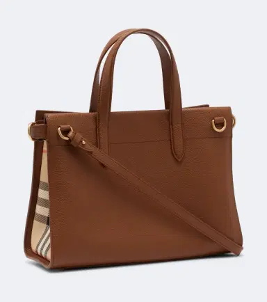 Burberry Check Small leather top-handle bag | Thumbnail 3 Burberry Check Small leather top-handle bag | Thumbnail 3